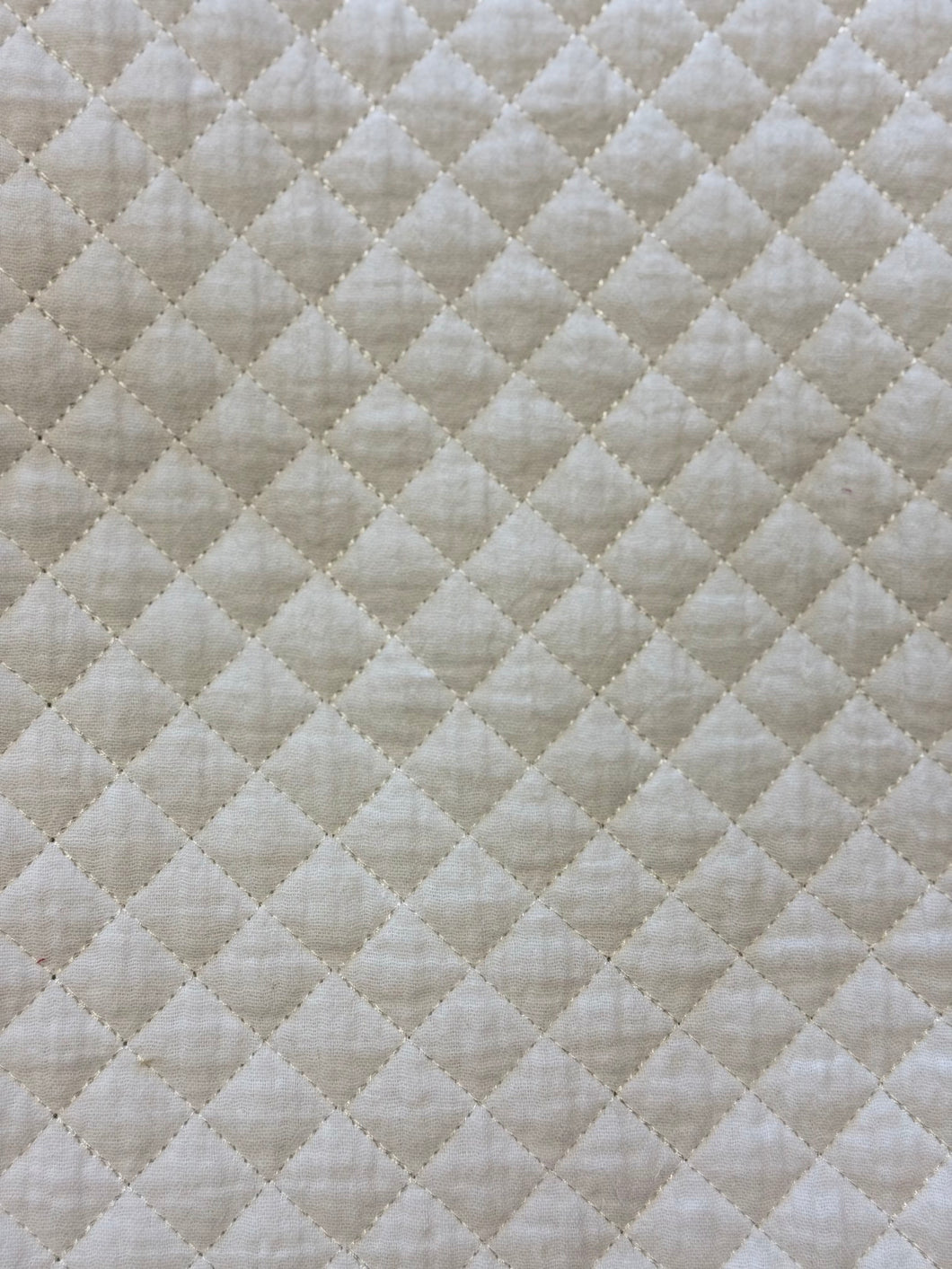 Double Gauze padded cotton off-white