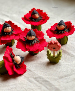 PDF Pattern and Tutorial - Poppy Flower Child