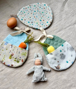 Tiny Bunny in Egg Sleeping Bag