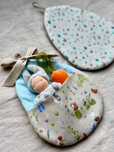 Tiny Bunny in Egg Sleeping Bag