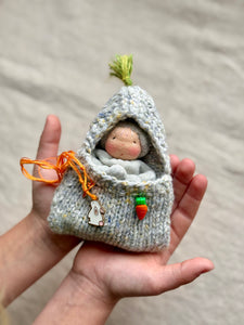 Tiny Bunny in Sleeping Bag