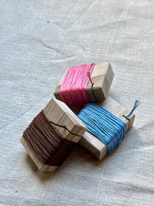 Embroidery floss for eyes and mouth