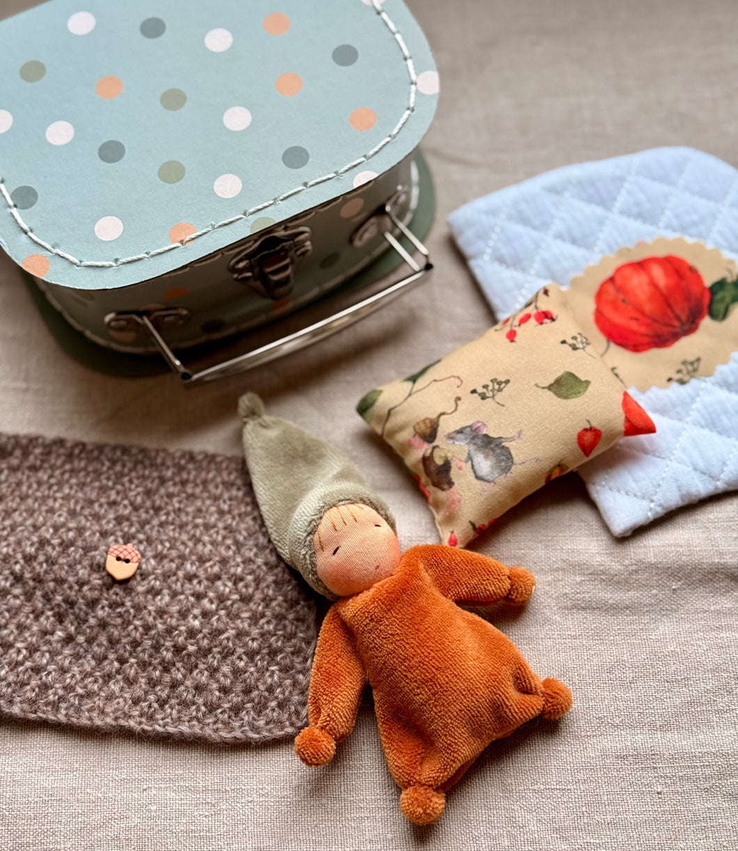 Tiny Gnome in Suitcase