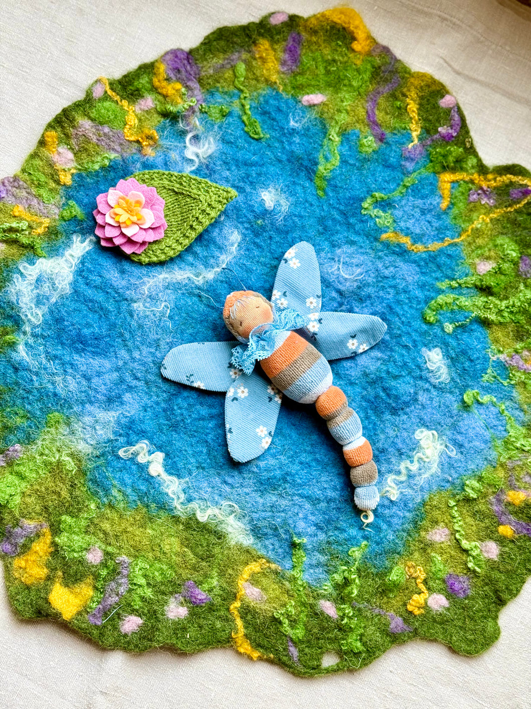 Dragonfly in the Pond