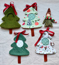 Load image into Gallery viewer, Tiny Gnome in Christmas Tree Cosy
