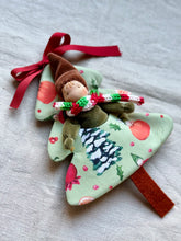 Load image into Gallery viewer, Tiny Gnome in Christmas Tree Cosy
