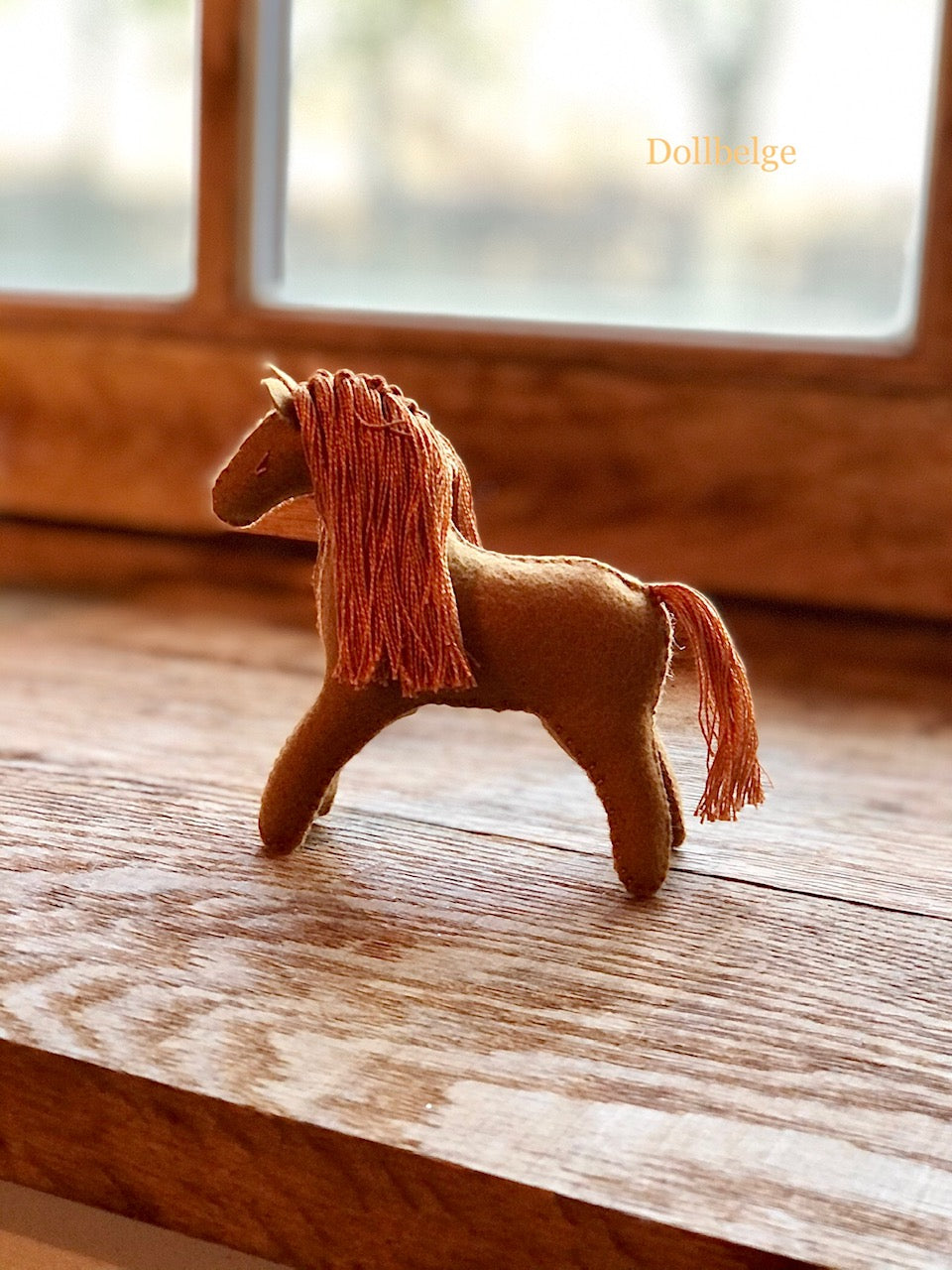 PDF Pattern - Appichi, the proud horse from felt - 12 cm