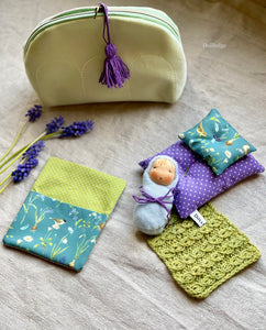 Cashmere Bundled Baby in Travel Purse