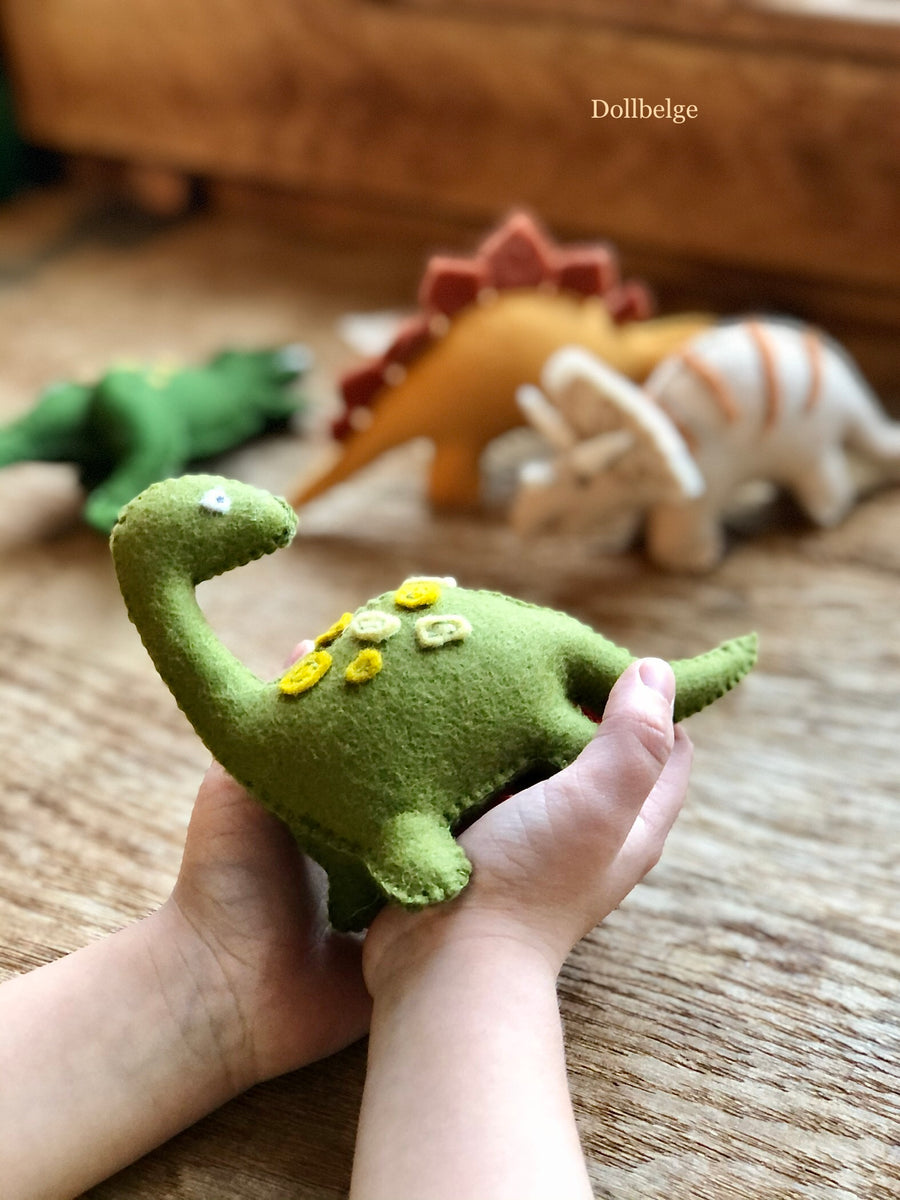 PDF Pattern - Brontosaurus from felt – Dollbelge